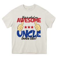 Cream Awesome uncle Heavy Core Tee - Bettercallsaul