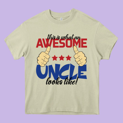 Awesome Uncle Heavy Core Tee Designed By Bettercallsaul