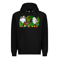 Black Spooky Plants Premium Hoodie - CowhideDigitalArt