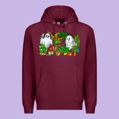Spooky Plants Premium Hoodie Designed By Cowhidedigitalart