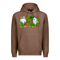 Chestnut Spooky Plants Premium Hoodie - CowhideDigitalArt