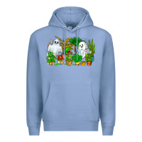 Colony Blue Spooky Plants Premium Hoodie - CowhideDigitalArt
