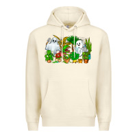 Sandshell Spooky Plants Premium Hoodie - CowhideDigitalArt