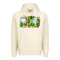 Tofu Spooky Plants Premium Hoodie - CowhideDigitalArt