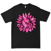 Black Breast Cancer Sunflower Premium Tee - texasbilliewilder