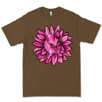 Cacao Breast Cancer Sunflower Premium Tee - texasbilliewilder