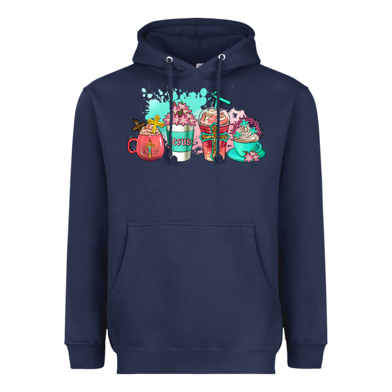 Religious Coffee Cups Heavyweight Hoodie by AdoDesignShop | Teevron