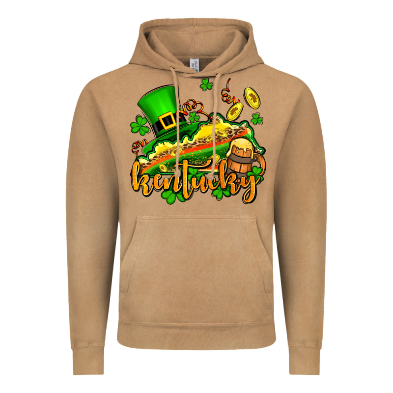 St. Patrick's Kentucky Map Vintage Hoodie by OliviaCreatesArt | Teevron