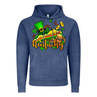 Vintage Denim St. Patrick's Kentucky map Vintage Hoodie - OliviaCreatesArt