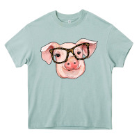 Arona pig with glasses Heavy Core Tee - RanaPortraitStore