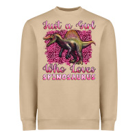 Mushroom just a girl who loves baby spinosaurus Heavyweight Sweatshirt - Artiststas