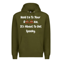 Army Green spooky halloween women and children Premium Hoodie - maiPhamDesign