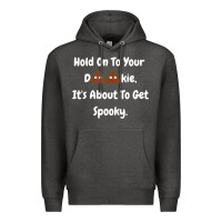 Charcoal Heather spooky halloween women and children Premium Hoodie - maiPhamDesign
