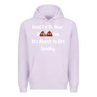 Lilac spooky halloween women and children Premium Hoodie - maiPhamDesign