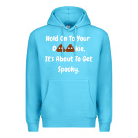 Ocean Blue spooky halloween women and children Premium Hoodie - maiPhamDesign