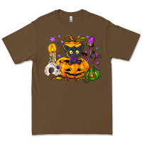 Cacao Black cat pumpkin Premium Tee - NancyCooperArtShop