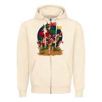 Sandshell Christmas  camel with Santa Zipper Hoodie - BarkalooDesign