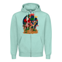 Christmas  Camel With Santa Zipper Hoodie | Teevron