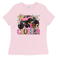 Bubblegum Pink Egg crusher Easter Day Ladies Tee - HowdyJamesFarm