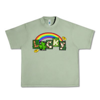 Oil Green Lucky St. Patrick's Day Urban Heavy Tee - CowGirlArtShop
