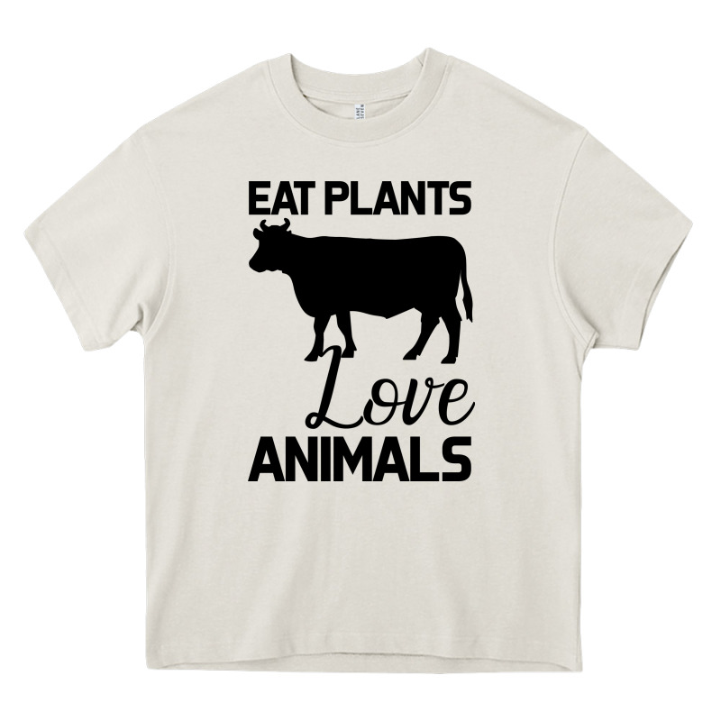 Eat Plants Love Animals Heavy Core Tee by Bettercallsaul | Teevron