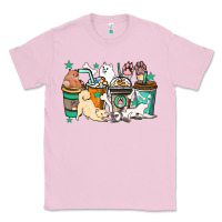 Bubblegum Pink Dog coffee cups Classic Tee - HowdyJamesFarm