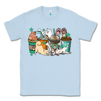 Dusty Blue Dog coffee cups Classic Tee - HowdyJamesFarm