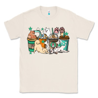 Natural Dog coffee cups Classic Tee - HowdyJamesFarm