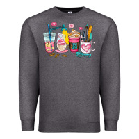 Charcoal Heather teacher coffee cup Premium Sweatshirt - AdoDesignShop