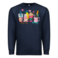 Navy teacher coffee cup Premium Sweatshirt - AdoDesignShop