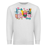Oatmeal Heather teacher coffee cup Premium Sweatshirt - AdoDesignShop