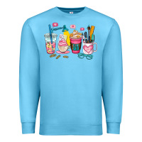 Ocean Blue teacher coffee cup Premium Sweatshirt - AdoDesignShop