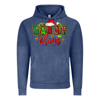 Vintage Denim christmas fancy claus Vintage Hoodie - FaDigitalArtStudio