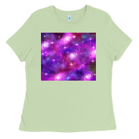 Matcha colorful abstract galaxy black and purple Ladies Tee - TumblerDesignByShophia