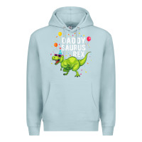 Blue Mist Mens Daddysaurus T Rex Dinosaur Daddy Family Matching Gifts Idea Premium Hoodie - maiPhamDesign