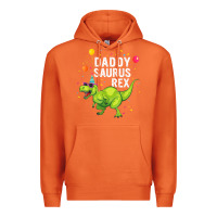 Carrot Mens Daddysaurus T Rex Dinosaur Daddy Family Matching Gifts Idea Premium Hoodie - maiPhamDesign