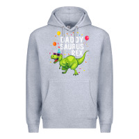 Heather Grey Mens Daddysaurus T Rex Dinosaur Daddy Family Matching Gifts Idea Premium Hoodie - maiPhamDesign