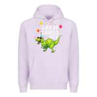 Lilac Mens Daddysaurus T Rex Dinosaur Daddy Family Matching Gifts Idea Premium Hoodie - maiPhamDesign