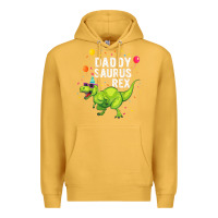 Mustard Mens Daddysaurus T Rex Dinosaur Daddy Family Matching Gifts Idea Premium Hoodie - maiPhamDesign