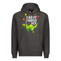 Smoke Mens Daddysaurus T Rex Dinosaur Daddy Family Matching Gifts Idea Premium Hoodie - maiPhamDesign
