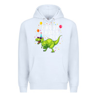 White Mens Daddysaurus T Rex Dinosaur Daddy Family Matching Gifts Idea Premium Hoodie - maiPhamDesign