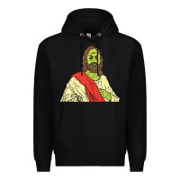 Black zombie jesus halloween costume christian christ Premium Hoodie - maiPhamDesign