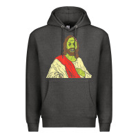 Charcoal Heather zombie jesus halloween costume christian christ Premium Hoodie - maiPhamDesign