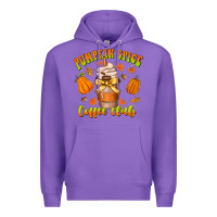 Purple pumpkin spice coffee club Premium Hoodie - CowhideDigitalArt