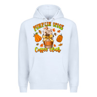 White pumpkin spice coffee club Premium Hoodie - CowhideDigitalArt