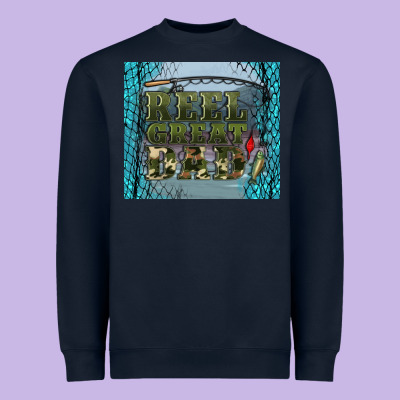 Reel Great Dad Heavyweight Sweatshirt Designed By Artiststas