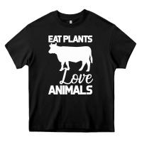 Eat Plants Love Animals Heavy Core Tee | Teevron