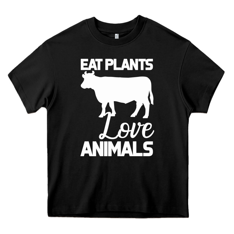 Eat Plants Love Animals Heavy Core Tee by Bettercallsaul | Teevron