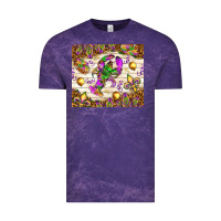 Cloud Purple Mardi Gras with crab tumbler Vintage Tee - HowdyJamesFarm