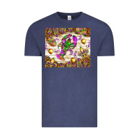 Vintage Denim Mardi Gras with crab tumbler Vintage Tee - HowdyJamesFarm